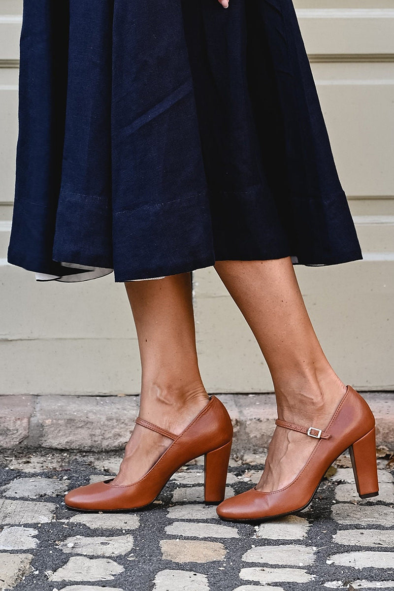 BEATRIZ™ | Sandalias Vintange Con Tacón Ancho