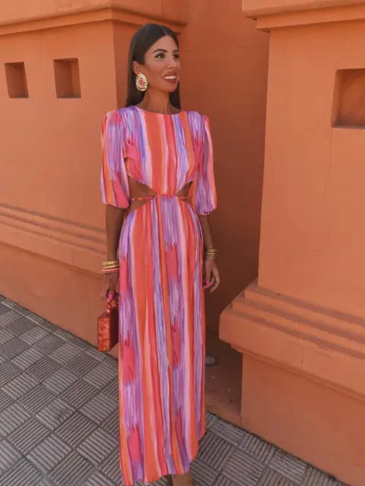 ALEJANDRA™ | Vestido Colorido Y Espalda Descubierta