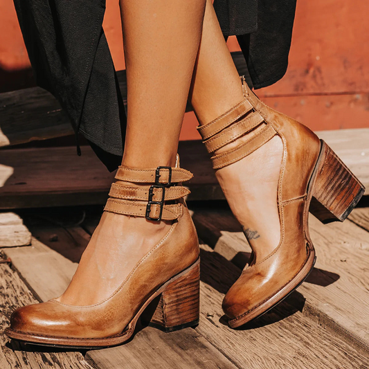 ISABEL™ | Sandalias Con Múltiples Tiras Y Tacón Grueso