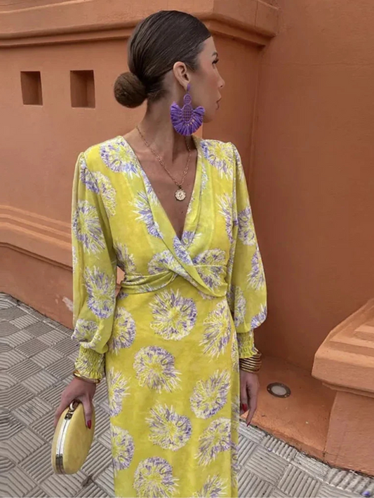 MARISA™ | Vestido Con Estampado Floral
