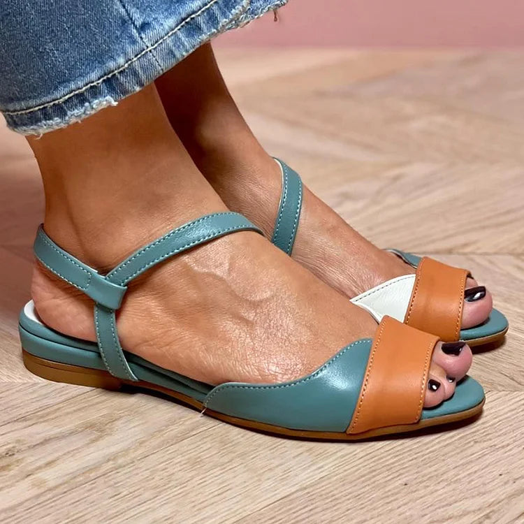 GILDA™ | Elegantes Sandalias Tricolores