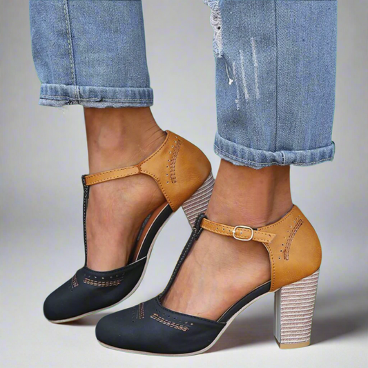 MALENA™ | Sandalias Cómodas Con Tacón Ancho