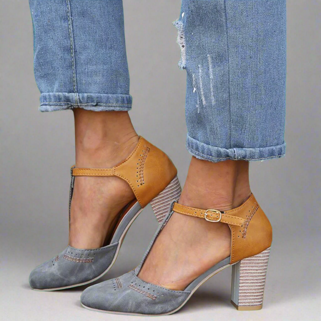 MALENA™ | Sandalias Cómodas Con Tacón Ancho