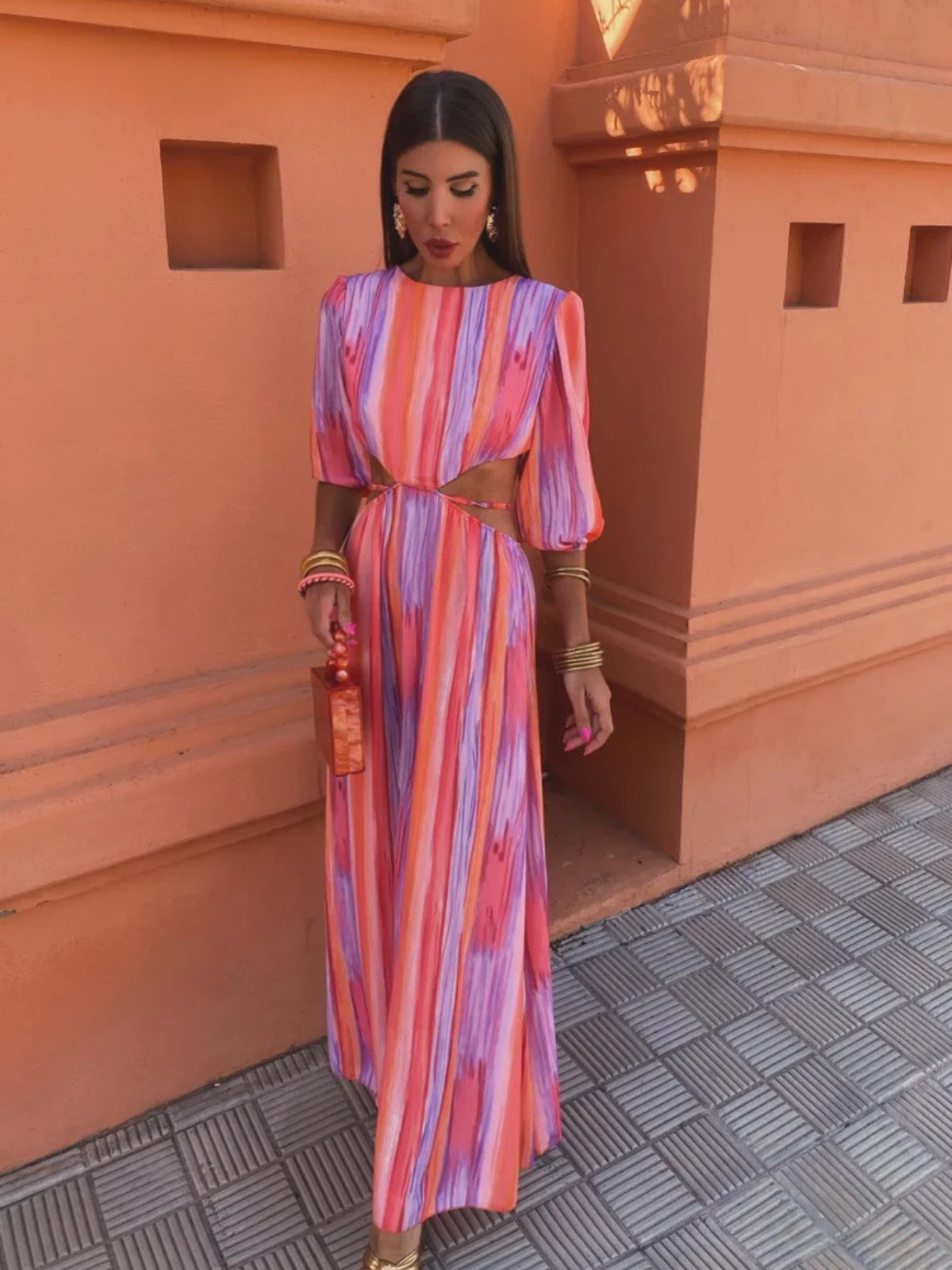 ALEJANDRA™ | Vestido Colorido Y Espalda Descubierta