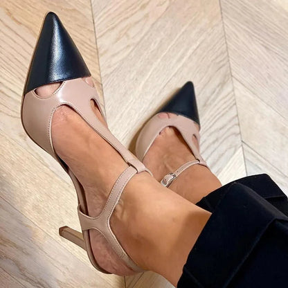 MARCELA™ | Sandalias Con Punta Bicolor