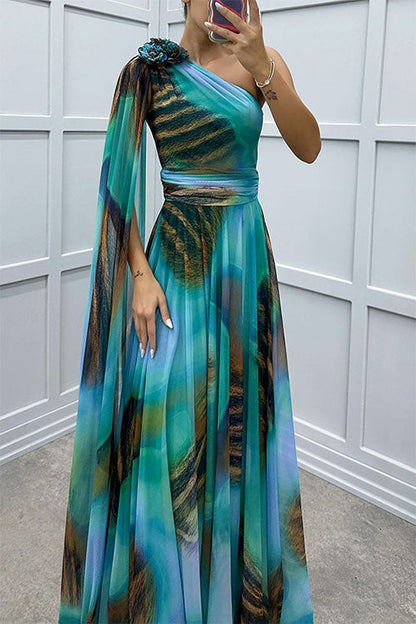 LILIANA™ | Maxi Vestido Con Escote Asimétrico