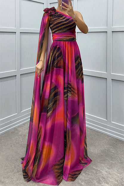 LILIANA™ | Maxi Vestido Con Escote Asimétrico