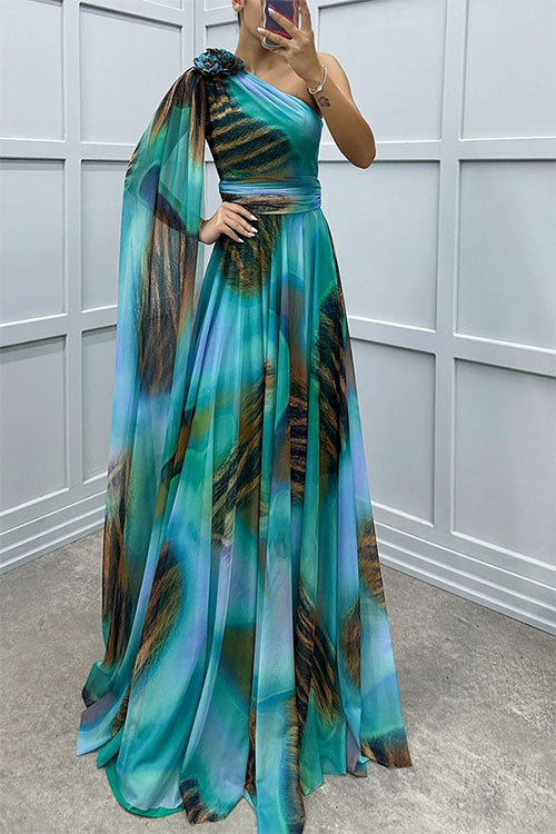 LILIANA™ | Maxi Vestido Con Escote Asimétrico