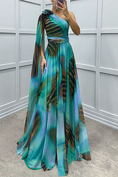LILIANA™ | Maxi Vestido Con Escote Asimétrico