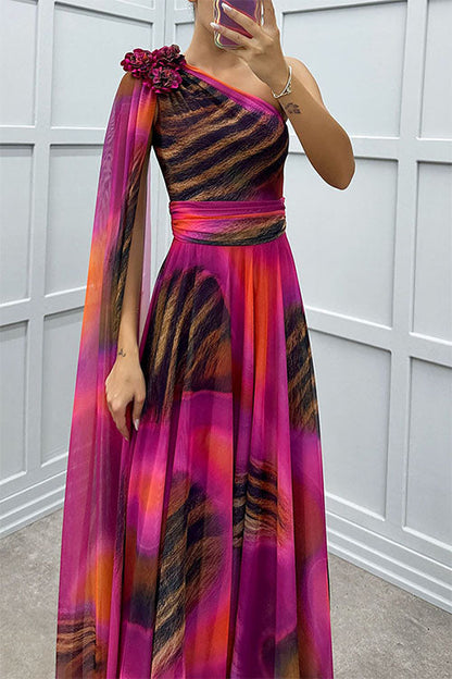 LILIANA™ | Maxi Vestido Con Escote Asimétrico