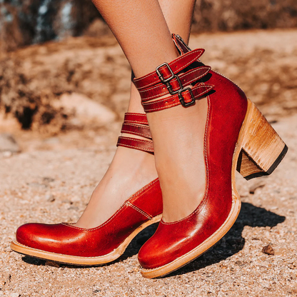 ISABEL™ | Sandalias Con Múltiples Tiras Y Tacón Grueso