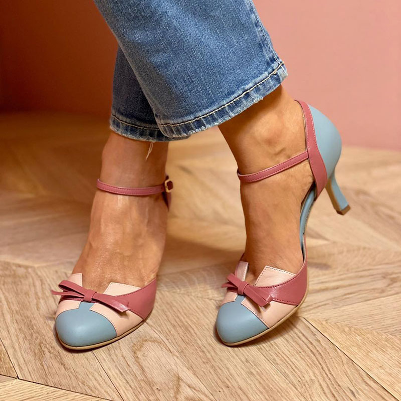 LINDA™ | Sandalias Coloridas Con Lazo Y Correa