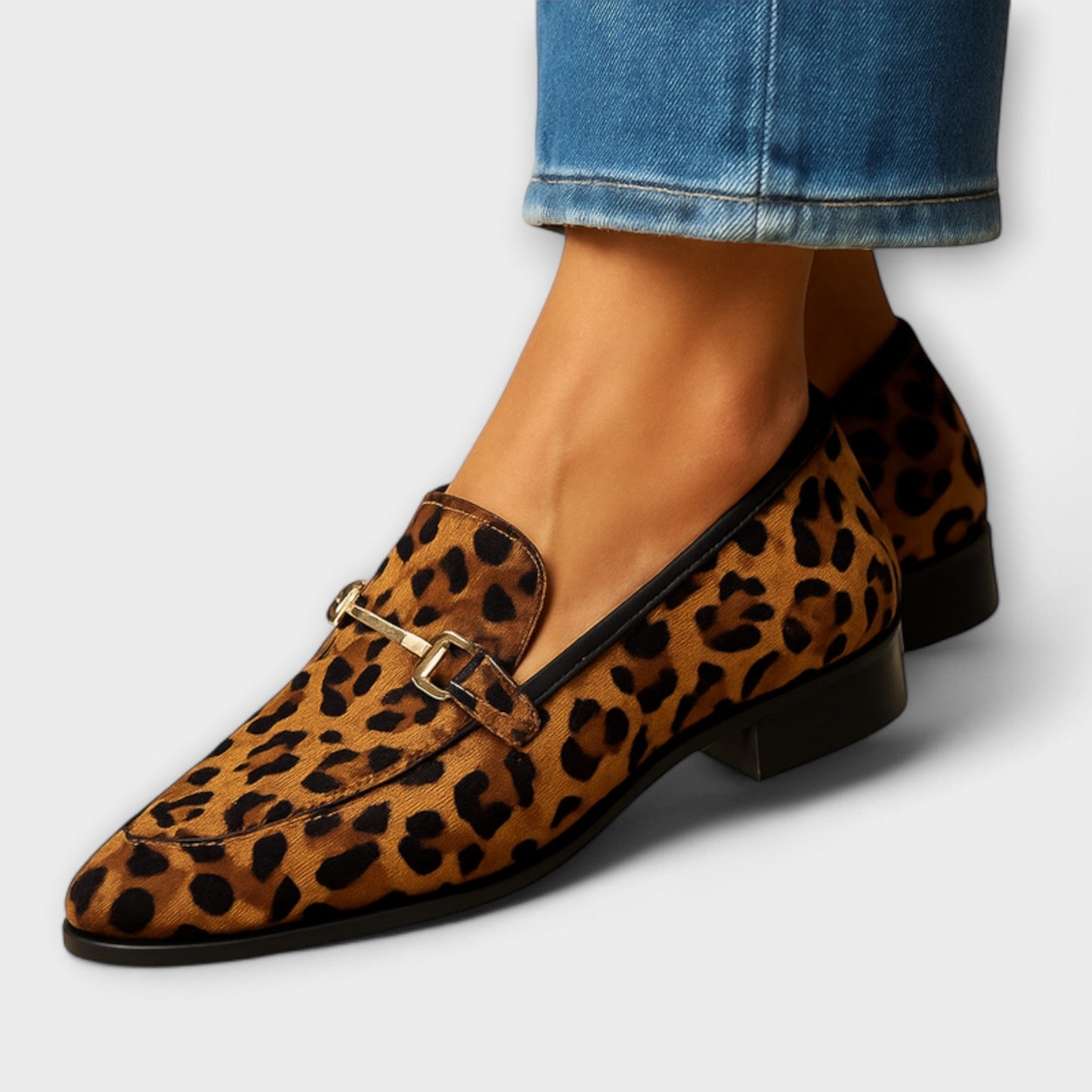 RITA™ | Mocasines Con Estampado De Leopardo