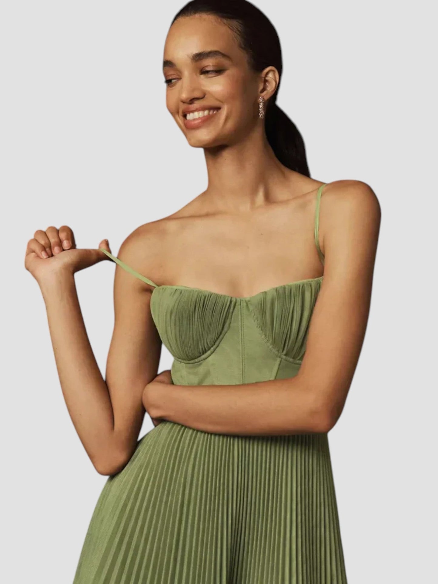 OLIVIA™ | Vestido Plisado Con Corsé