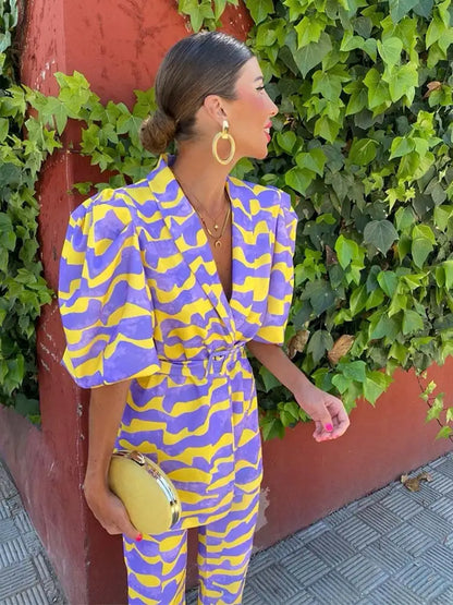 LORENA™ | Conjunto Con Estampado Colorido