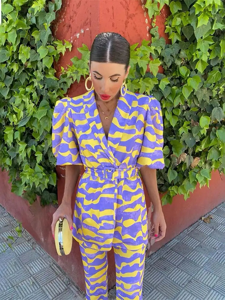 LORENA™ | Conjunto Con Estampado Colorido