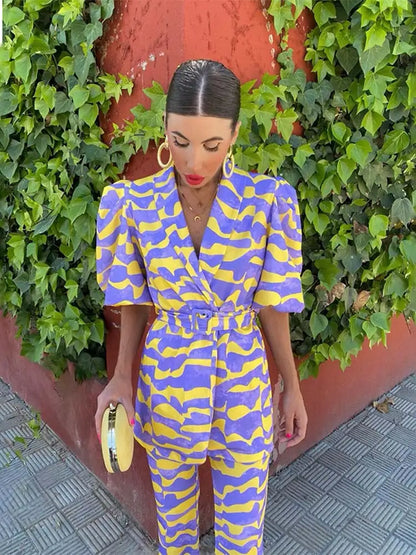 LORENA™ | Conjunto Con Estampado Colorido
