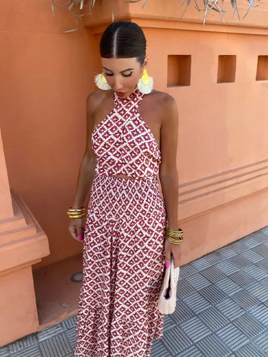 RAFAELA™ | Vestido Con Escote Halter