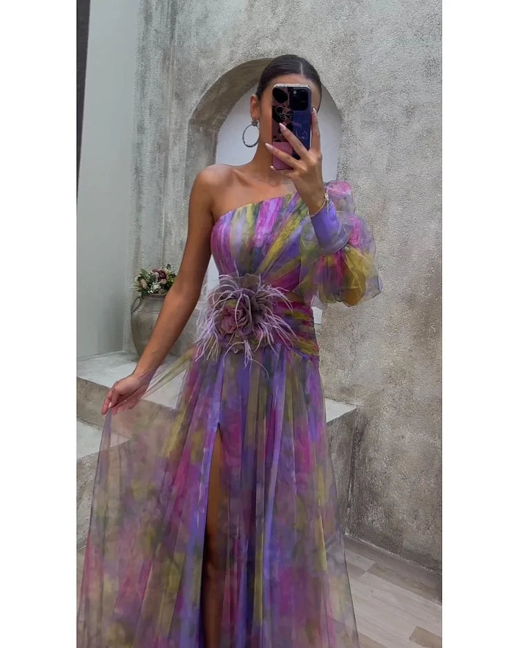 CECILIA™ | Vestido Con Escote Asimétrico