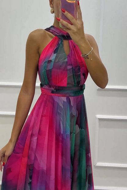 ELIANA™ | Maxi Vestido De Tul Y Cuello Halter