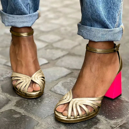 MIRNA™ | Sandalias Clásicas Y Brillantes