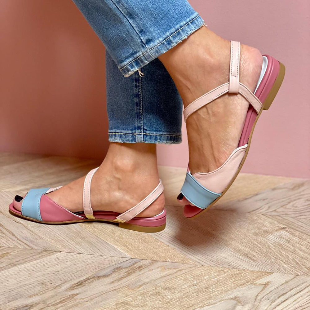 ROSAURA™ | Sandalias Asimétricas Y Coloridas