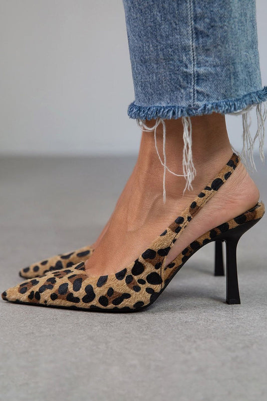 LUISA™ | Sandalias Con Estampado De Leopardo