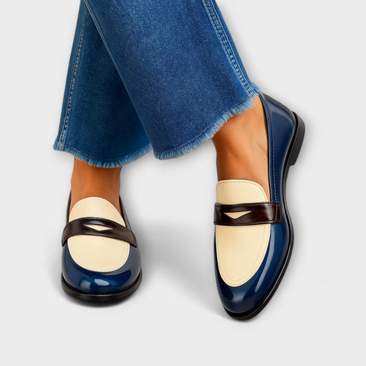 CATALINA™ | Mocasines Con Contraste De Colores