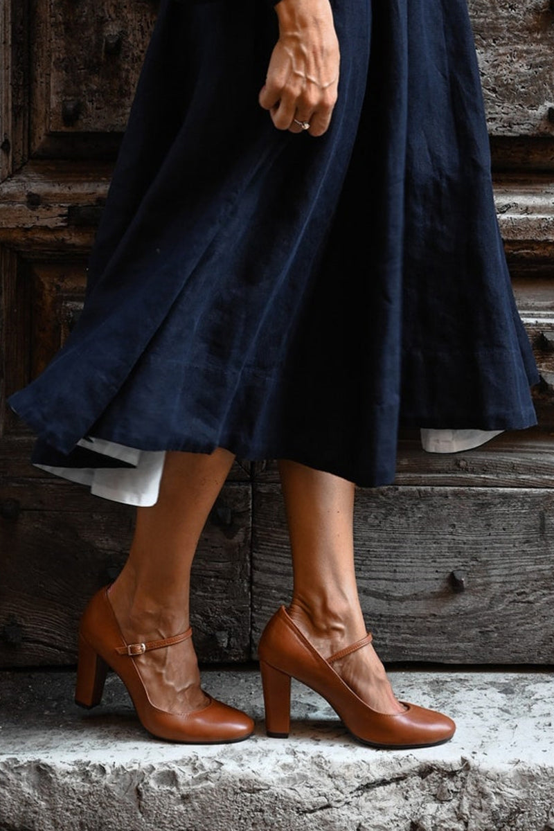 BEATRIZ™ | Sandalias Vintange Con Tacón Ancho