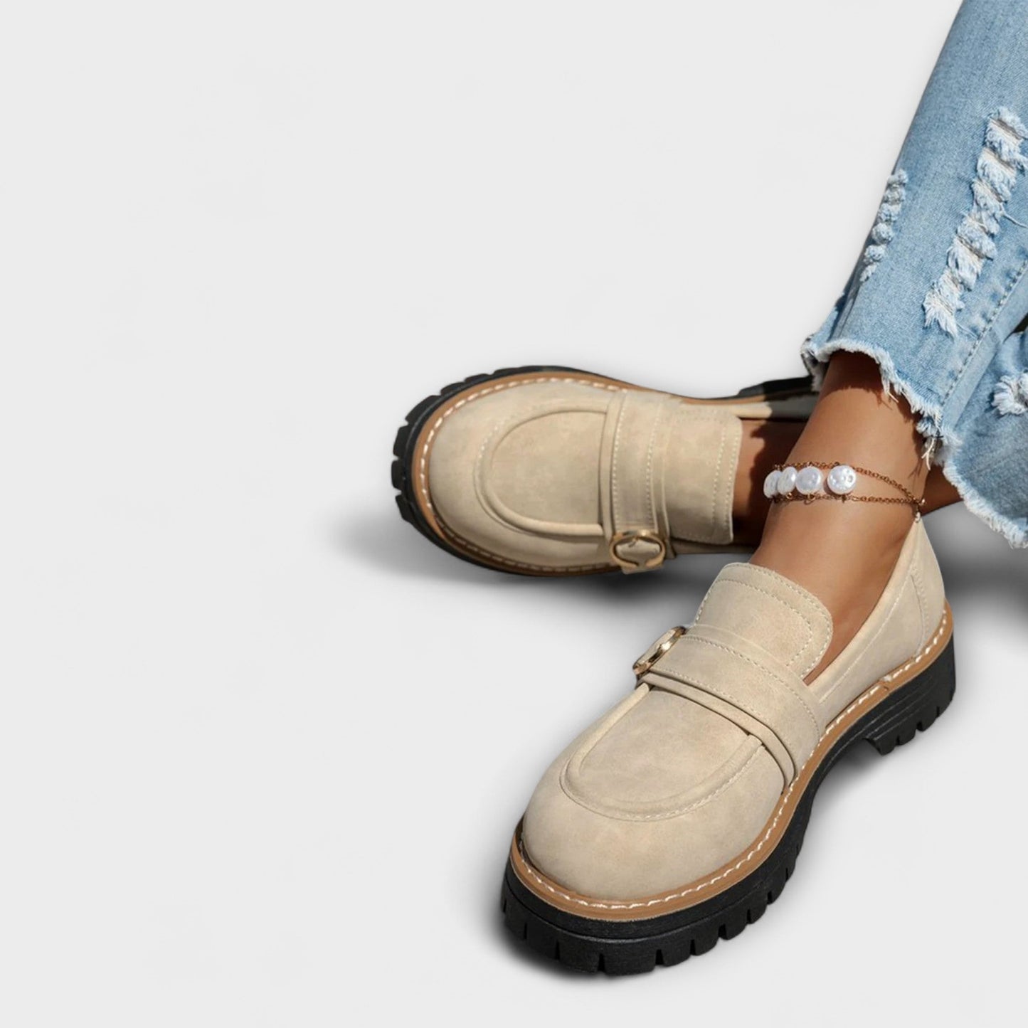 FLORENCIA™ | Mocasines Informales Con Punta Redonda