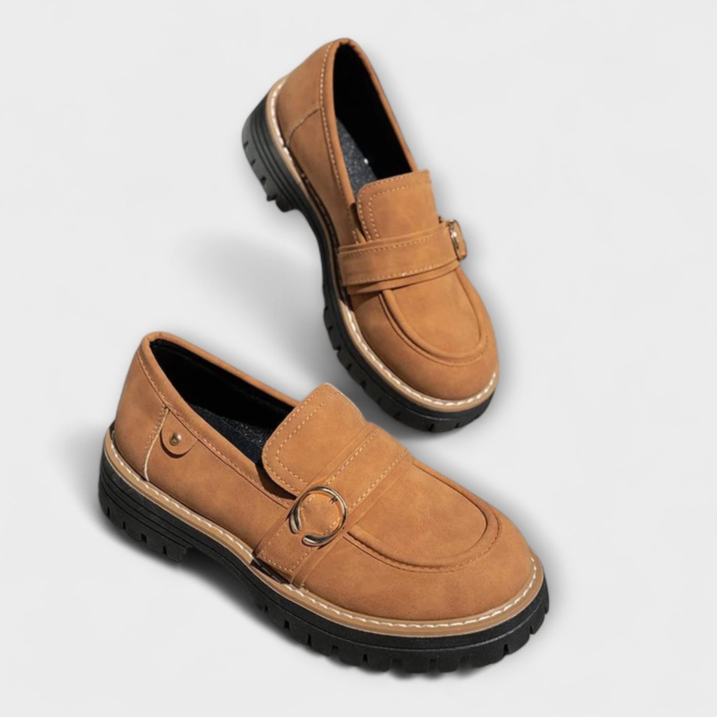 FLORENCIA™ | Mocasines Informales Con Punta Redonda