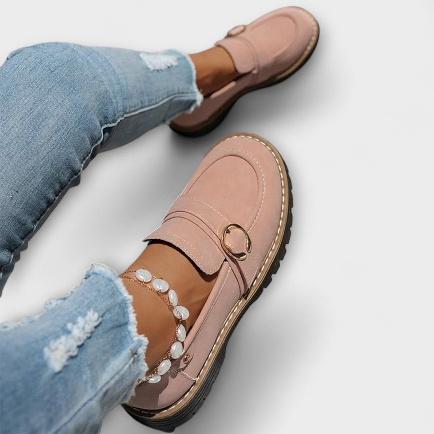 FLORENCIA™ | Mocasines Informales Con Punta Redonda