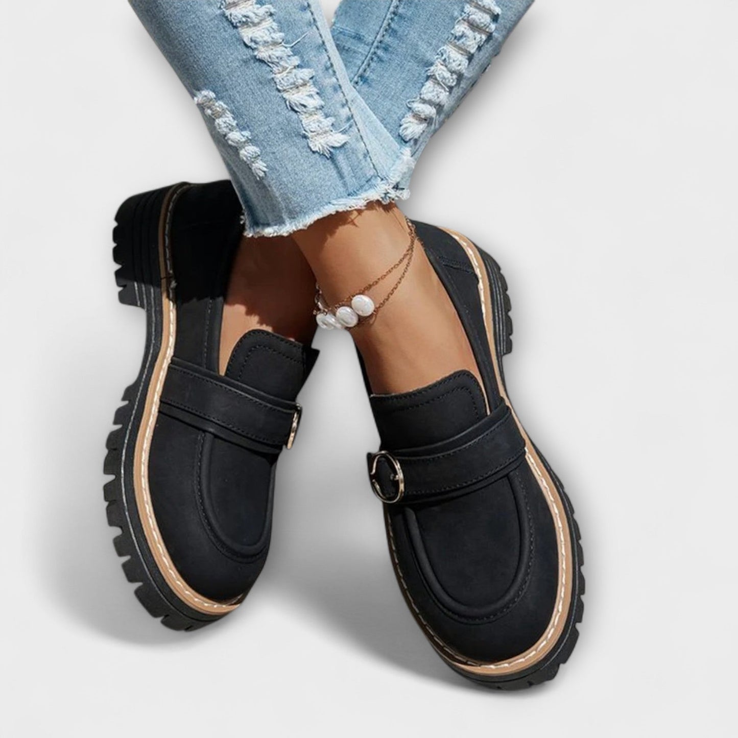 FLORENCIA™ | Mocasines Informales Con Punta Redonda