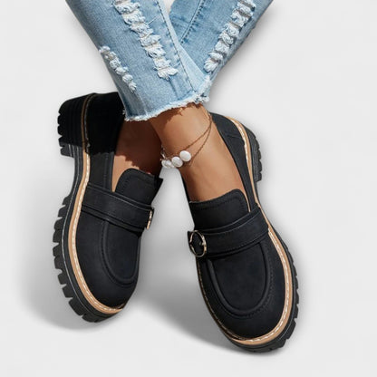 FLORENCIA™ | Mocasines Informales Con Punta Redonda