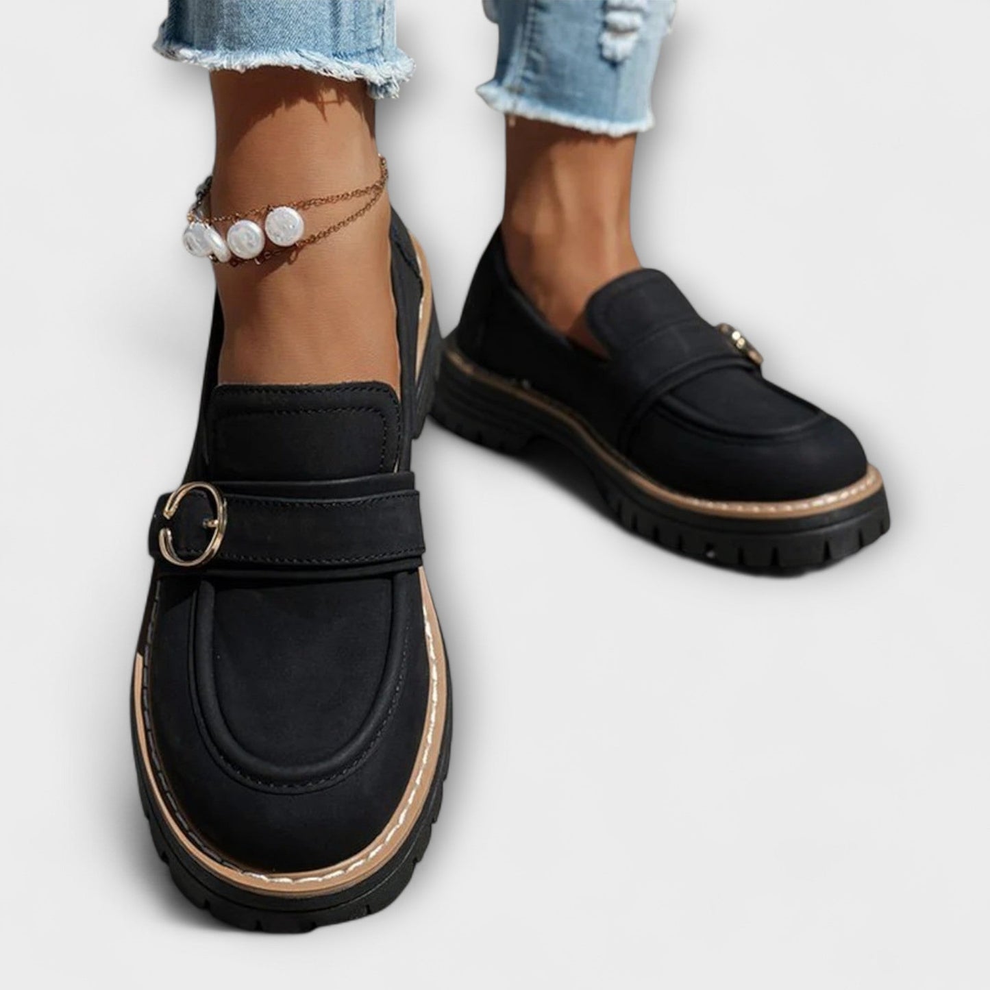 FLORENCIA™ | Mocasines Informales Con Punta Redonda
