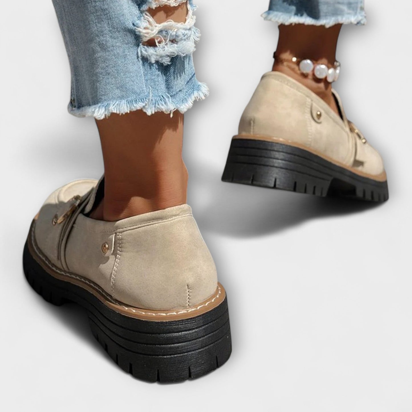 FLORENCIA™ | Mocasines Informales Con Punta Redonda