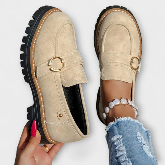 FLORENCIA™ | Mocasines Informales Con Punta Redonda