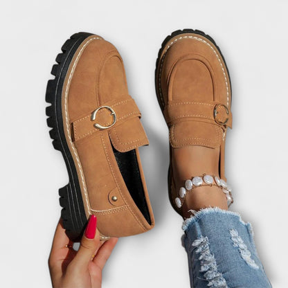 FLORENCIA™ | Mocasines Informales Con Punta Redonda