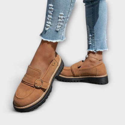 FLORENCIA™ | Mocasines Informales Con Punta Redonda